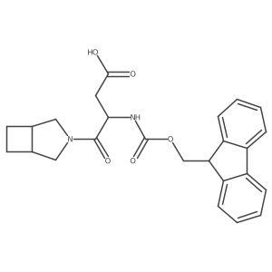 4-{3-azabicyclo[3.2.0]heptan-3-yl}-3-({[(9H-fluoren-9-yl)methoxy]carbonyl}amino)-4-oxobutanoic acid结构式