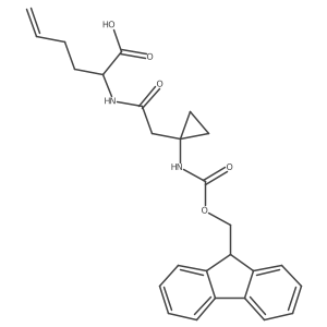 2-{2-[1-({[(9H-fluoren-9-yl)methoxy]carbonyl}amino)cyclopropyl]acetamido}hex-5-enoic acid Structure