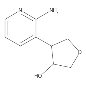 4-(2-Aminopyridin-3-yl)oxolan-3-ol Structure