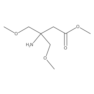 Methyl 3-amino-4-methoxy-3-(methoxymethyl)butanoate结构式