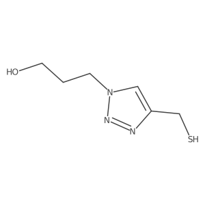 3-[4-(sulfanylmethyl)-1H-1,2,3-triazol-1-yl]propan-1-ol结构式