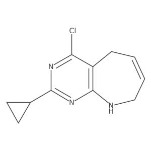 4-chloro-2-cyclopropyl-5H,8H,9H-pyrimido[4,5-b]azepine Structure