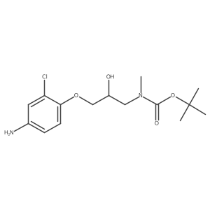 tert-butyl N-[3-(4-amino-2-chlorophenoxy)-2-hydroxypropyl]-N-methylcarbamate Structure