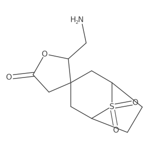2'-(Aminomethyl)-8lambda6-thiaspiro[bicyclo[3.2.1]octane-3,3'-oxolane]-5',8,8-trione结构式