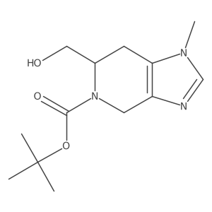 Tert-Butyl 6-(Hydroxymethyl)-1-Methyl-6,7-Dihydro-1H-Imidazo[4,5-C]Pyridine-5(4H)-Carboxylate结构式