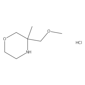 3-(Methoxymethyl)-3-methylmorpholine hydrochloride Structure