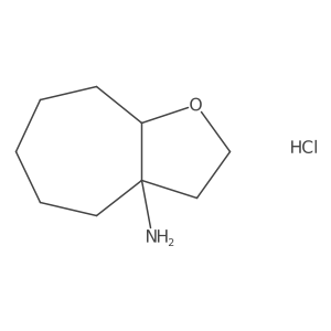 octahydro-2H-cyclohepta[b]furan-3a-amine hydrochloride Structure
