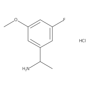 1-(3-Fluoro-5-methoxyphenyl)-ethylamine hydrochloride结构式