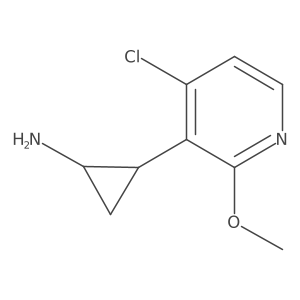 rac-(1R,2S)-2-(4-chloro-2-methoxypyridin-3-yl)cyclopropan-1-amine结构式