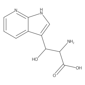 2-amino-3-hydroxy-3-{1H-pyrrolo[2,3-b]pyridin-3-yl}propanoic acid Structure