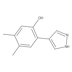 4,5-dimethyl-2-(1H-pyrazol-4-yl)phenol Structure