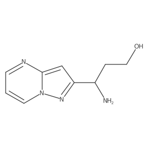 3-Amino-3-{pyrazolo[1,5-a]pyrimidin-2-yl}propan-1-ol Structure