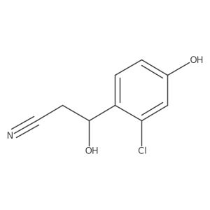 3-(2-Chloro-4-hydroxyphenyl)-3-hydroxypropanenitrile结构式