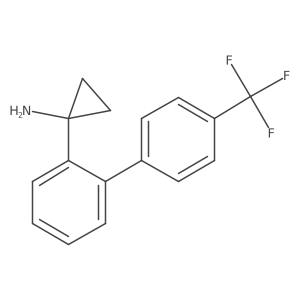 1-{2-[4-(Trifluoromethyl)phenyl]phenyl}cyclopropan-1-amine结构式