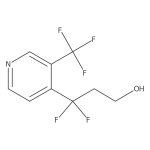 3,3-Difluoro-3-[3-(trifluoromethyl)pyridin-4-yl]propan-1-ol Structure