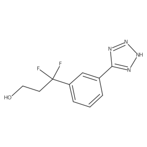 3,3-difluoro-3-[3-(1H-1,2,3,4-tetrazol-5-yl)phenyl]propan-1-ol Structure