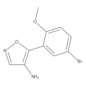 5-(5-Bromo-2-methoxyphenyl)-1,2-oxazol-4-amine Structure