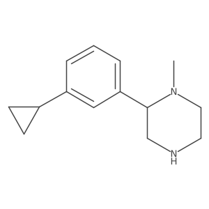 2-(3-Cyclopropylphenyl)-1-methylpiperazine Structure