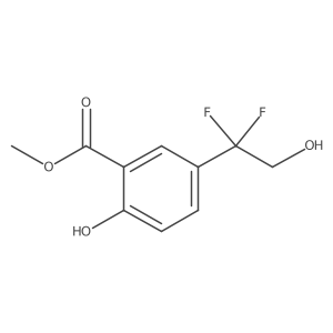 Methyl 5-(1,1-difluoro-2-hydroxyethyl)-2-hydroxybenzoate结构式