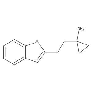 1-[2-(1-Benzothiophen-2-yl)ethyl]cyclopropan-1-amine Structure