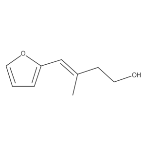 4-(Furan-2-yl)-3-methylbut-3-en-1-ol结构式
