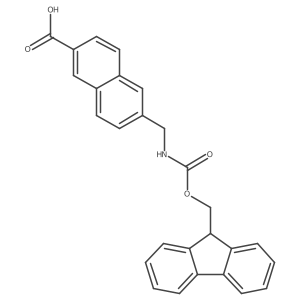 6-[({[(9H-fluoren-9-yl)methoxy]carbonyl}amino)methyl]naphthalene-2-carboxylic acid结构式