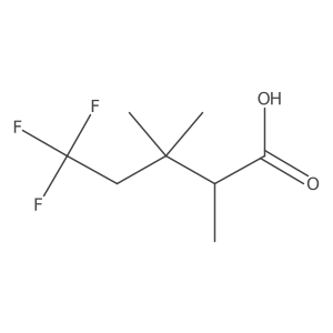 (2R)-5,5,5-Trifluoro-2,3,3-trimethylpentanoic acid结构式