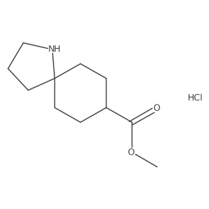 Methyl 1-azaspiro[4.5]decane-8-carboxylate;hydrochloride结构式