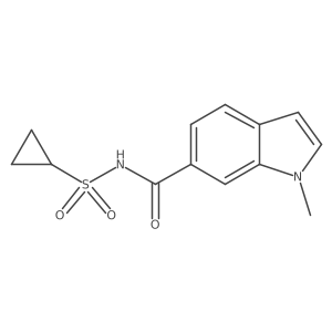 N-(Cyclopropylsulfonyl)-1-methyl-1H-indole-6-carboxamide Structure