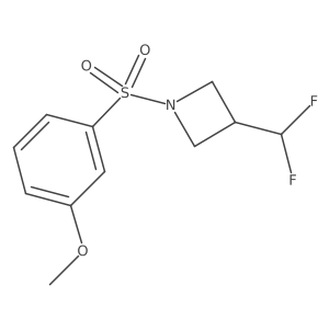 3-(Difluoromethyl)-1-((3-methoxyphenyl)sulfonyl)azetidine结构式