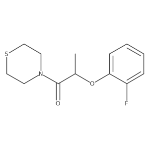 2-(2-Fluorophenoxy)-1-(thiomorpholin-4-yl)propan-1-one Structure