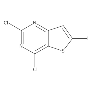 2,4-Dichloro-6-iodothieno[3,2-d]pyrimidine结构式