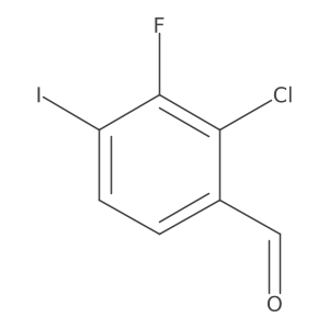 2-Chloro-3-fluoro-4-iodobenzaldehyde Structure
