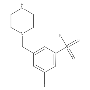 3-Iodo-5-[(piperazin-1-yl)methyl]benzene-1-sulfonyl fluoride Structure