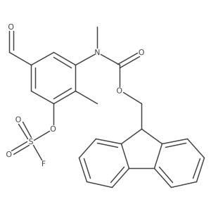 (9H-fluoren-9-yl)methyl N-{3-[(fluorosulfonyl)oxy]-5-formyl-2-methylphenyl}-N-methylcarbamate结构式