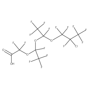 Chloro-perfluoro dimethyl triether decanoic acid结构式