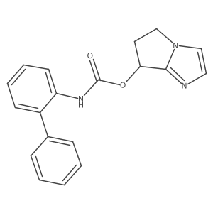 (S)-6,7-Dihydro-5H-pyrrolo[1,2-a]imidazol-7-yl [1,1'-biphenyl]-2-ylcarbamate结构式