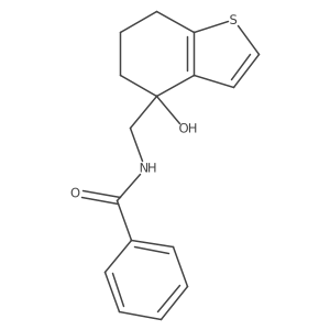 N-[(4-hydroxy-4,5,6,7-tetrahydro-1-benzothiophen-4-yl)methyl]benzamide Structure