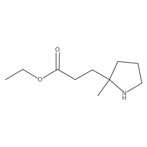 ethyl 3-[(2S)-2-methylpyrrolidin-2-yl]propanoate Structure