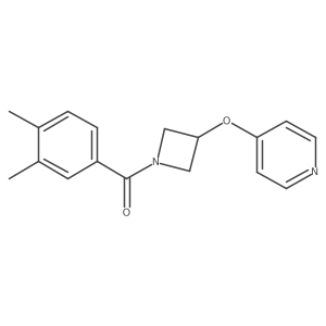 4-{[1-(3,4-Dimethylbenzoyl)azetidin-3-yl]oxy}pyridine结构式