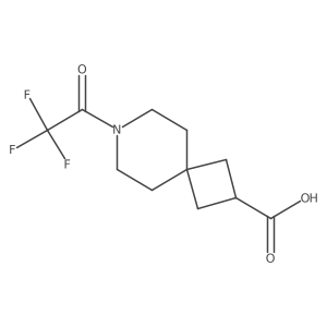 7-(Trifluoroacetyl)-7-azaspiro[3.5]nonane-2-carboxylic acid Structure