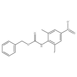 benzyl N-(2-fluoro-6-methyl-4-nitrophenyl)carbamate Structure