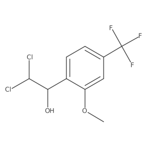 2,2-Dichloro-1-(2-methoxy-4-(trifluoromethyl)phenyl)ethanol Structure