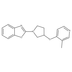 2-{3-[(3-Methylpyridin-4-yl)oxy]pyrrolidin-1-yl}-1,3-benzoxazole Structure