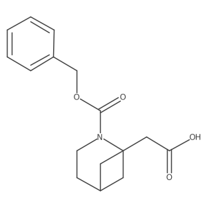 2-{2-[(Benzyloxy)carbonyl]-2-azabicyclo[3.1.1]heptan-1-yl}acetic acid Structure
