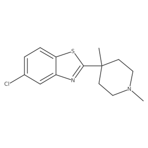 5-Chloro-2-(1,4-dimethyl-4-piperidinyl)benzothiazole Structure