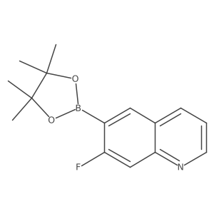 7-Fluoro-6-(4,4,5,5-tetramethyl-1,3,2-dioxaborolan-2-yl)quinoline Structure