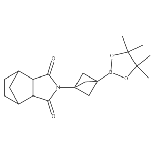2-(3-(4,4,5,5-tetramethyl-1,3,2-dioxaborolan-2-yl)bicyclo[1.1.1]pentan-1-yl)hexahydro-1H-4,7-methanoisoindole-1,3(2H)-dione结构式