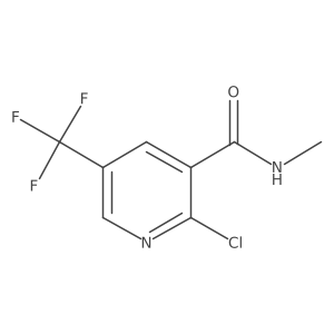 2-Chloro-N-methyl-5-(trifluoromethyl)nicotinamide结构式