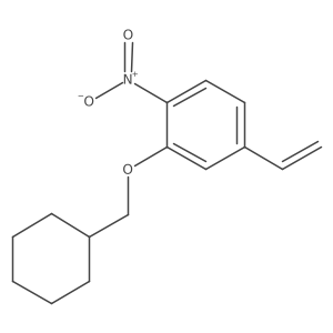 2-(Cyclohexylmethoxy)-1-nitro-4-vinylbenzene Structure